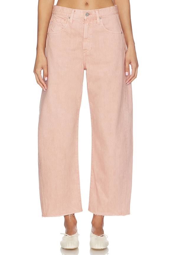 view 1 of 6 Hattie Crop Straight Leg Jeans in Sulfur Sparkling Rose