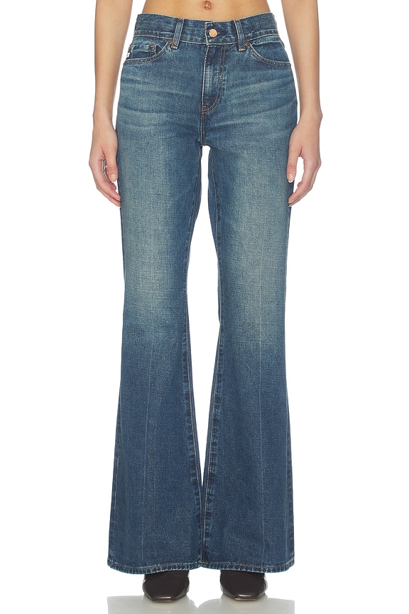 view 2 of 7 JEAN FLARE GEORGIA in Indigo Tone
