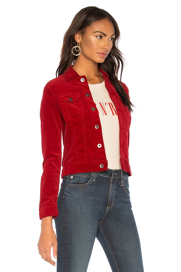 view 2 of 4 Robyn Velvet Jacket in Red Amaryllis