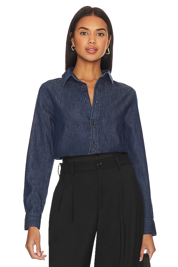 view 2 of 5 x Emrata Elena Button Up Shirt in Ambroeus