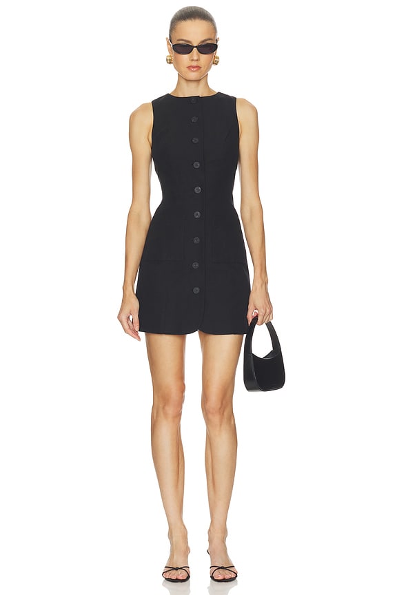 view 1 of 3 ROBE COURTE LEAH in Black