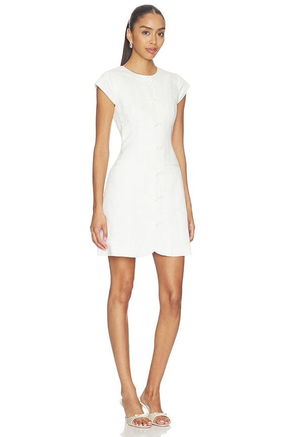 view 2 of 4 ROBE COURTE JENNIE in White