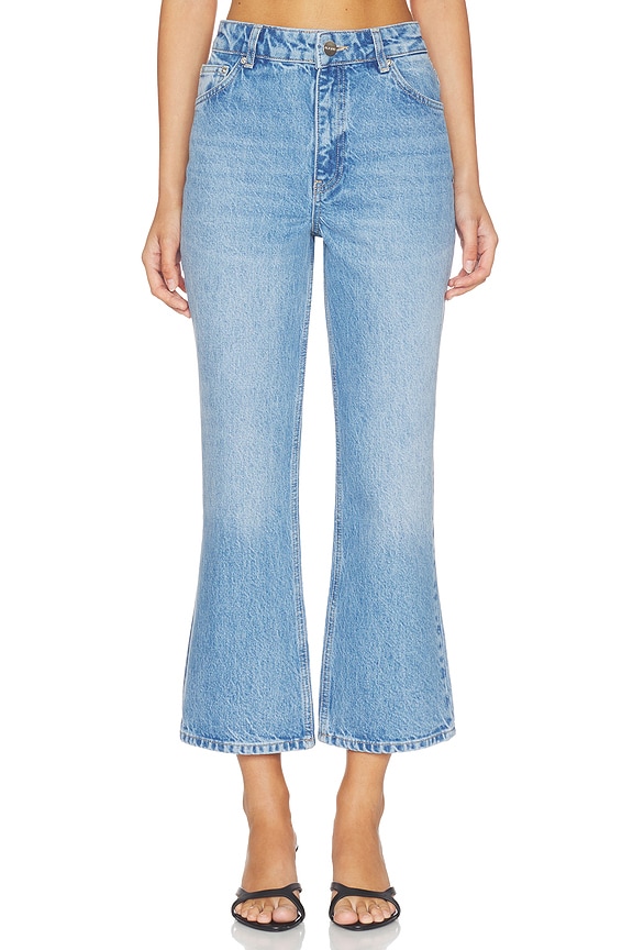 view 1 of 6 Kick Flare Jean in Light Wash