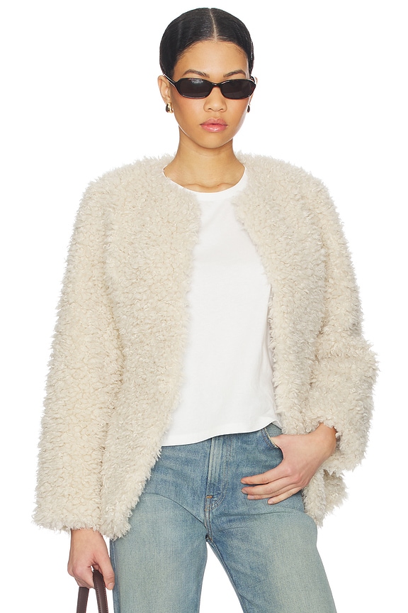 view 2 of 5 Daphne Borg Jacket in Ecru