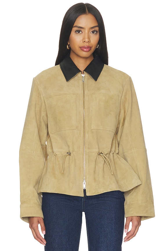 view 2 of 5 MAVIS  스웨이드 자켓 in Camel