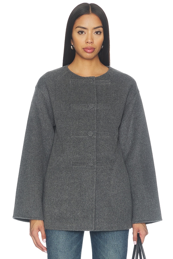 view 2 of 5 Anouk Double Faced Jacket in Grey