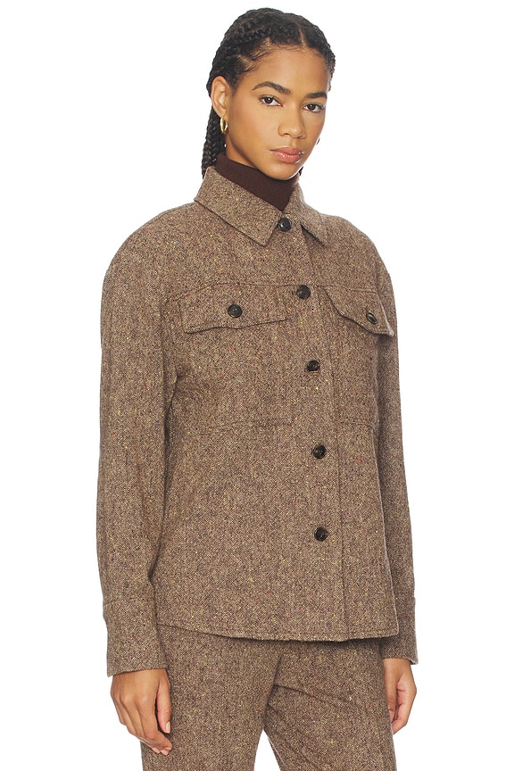 view 2 of 4 Charlie Wool Overshirt in Sand Flec