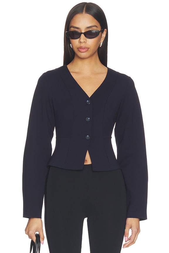 view 1 of 4 Doyer Ponte Top in Navy