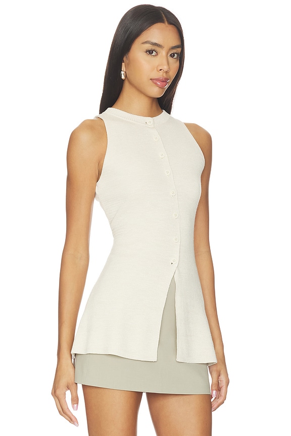 view 2 of 4 Daphne Knit Sleeveless in Oatmeal