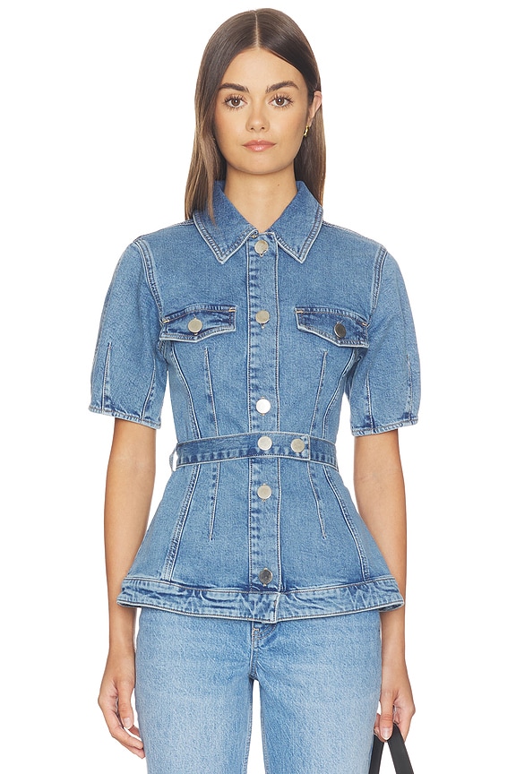 view 1 of 4 Jette Denim Shirt in Light Wash