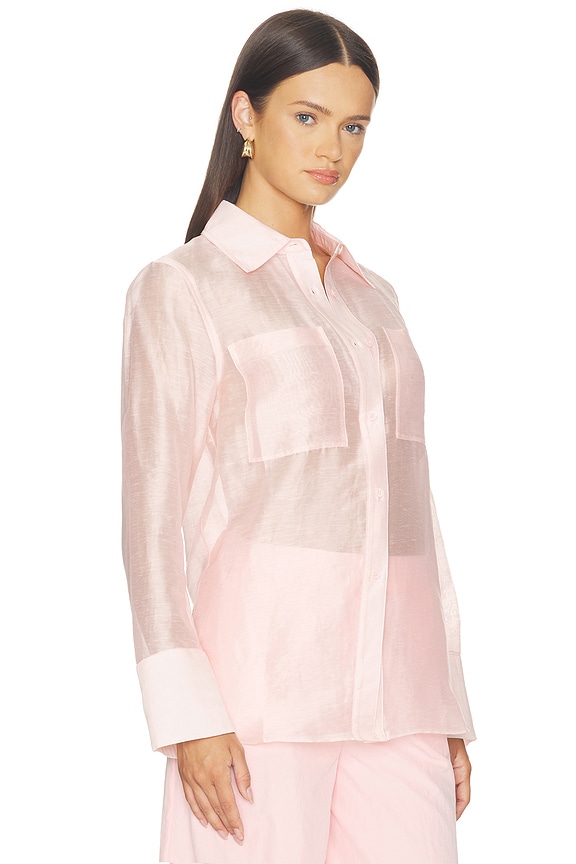 view 2 of 4 CHER 시어 셔츠 in Pink