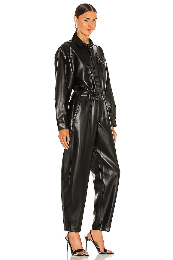 view 2 of 3 Vegan Faux 80's Jumpsuit in Detox