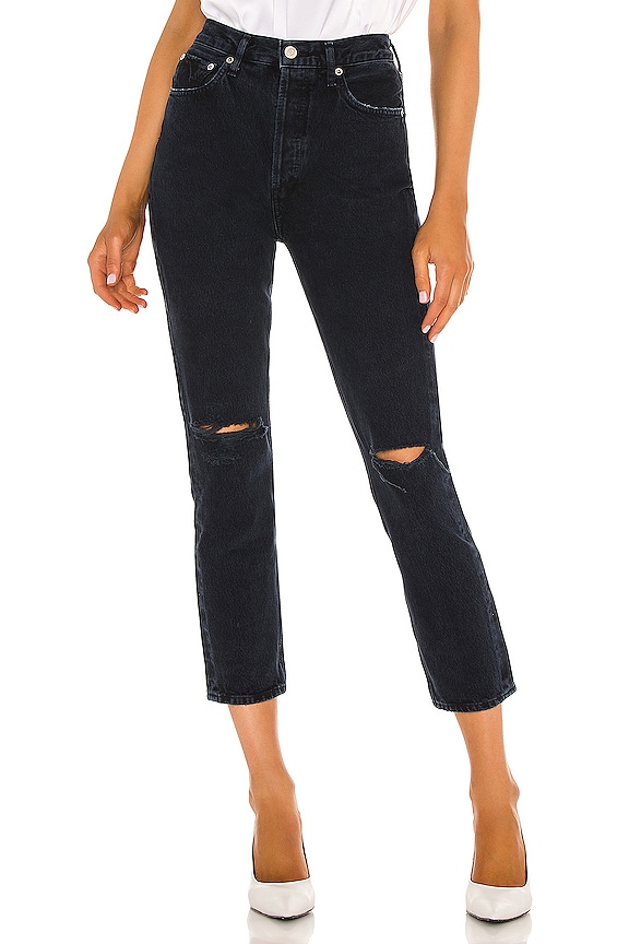 view 1 of 4 Riley High Rise Straight Crop in Unseen