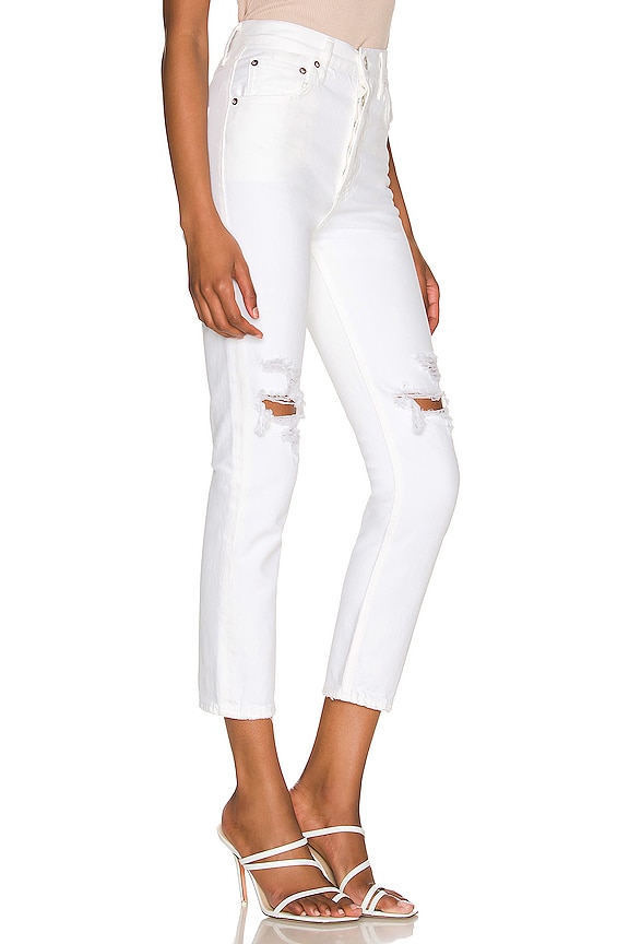 view 2 of 4 Riley High Rise Straight Crop in Slant