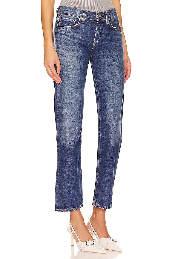 view 2 of 4 Amber Low Rise Straight Jeans in Milestone