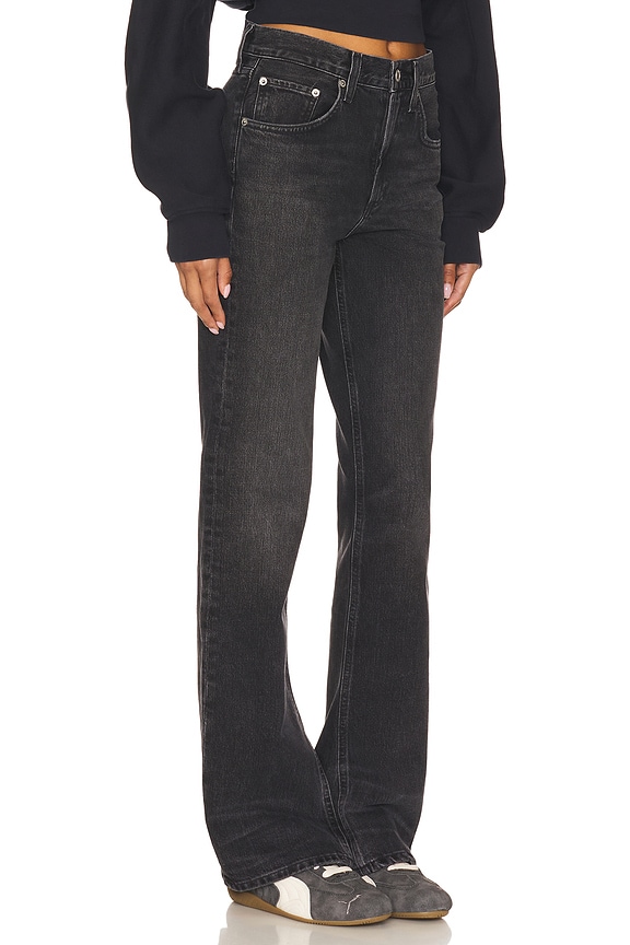 view 2 of 6 Mid Rise Kick Boot Jeans in Obscure