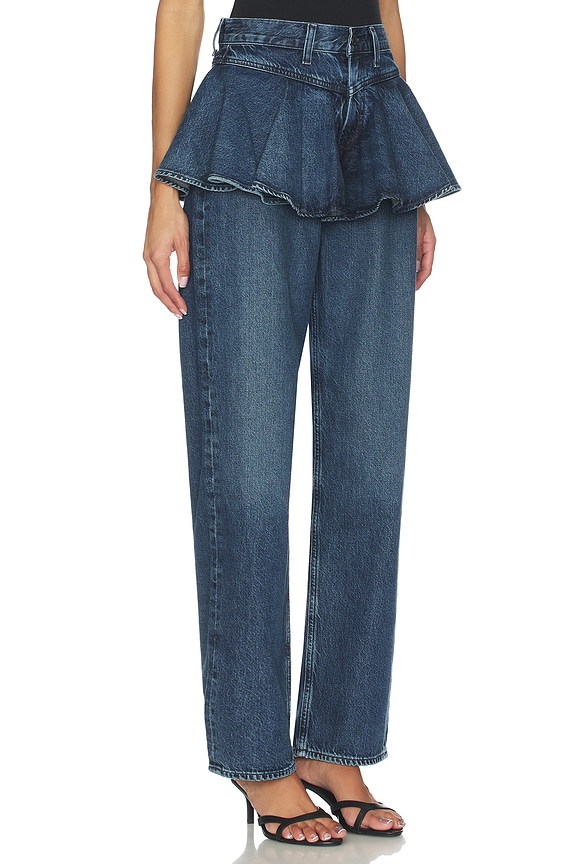 view 2 of 6 Peplum Jeans in Peak