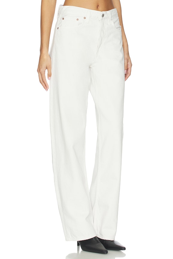 view 2 of 6 Arc Loose Wide Crop Jeans in Chalk White