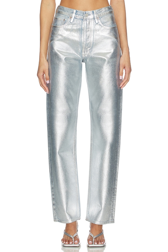 view 1 of 6 90's Mid Rise Loose Fit Jeans in Tinfoil