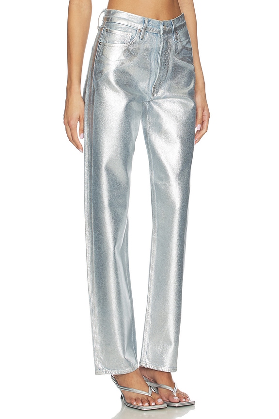 view 2 of 6 90's Mid Rise Loose Fit Jeans in Tinfoil