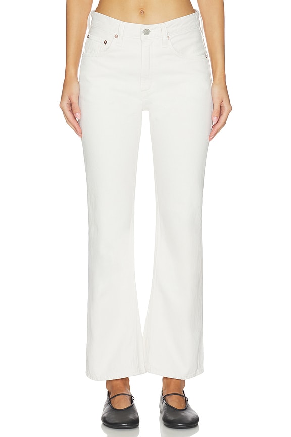 view 1 of 6 Kick It Boot Ankle Jeans in Chalk White