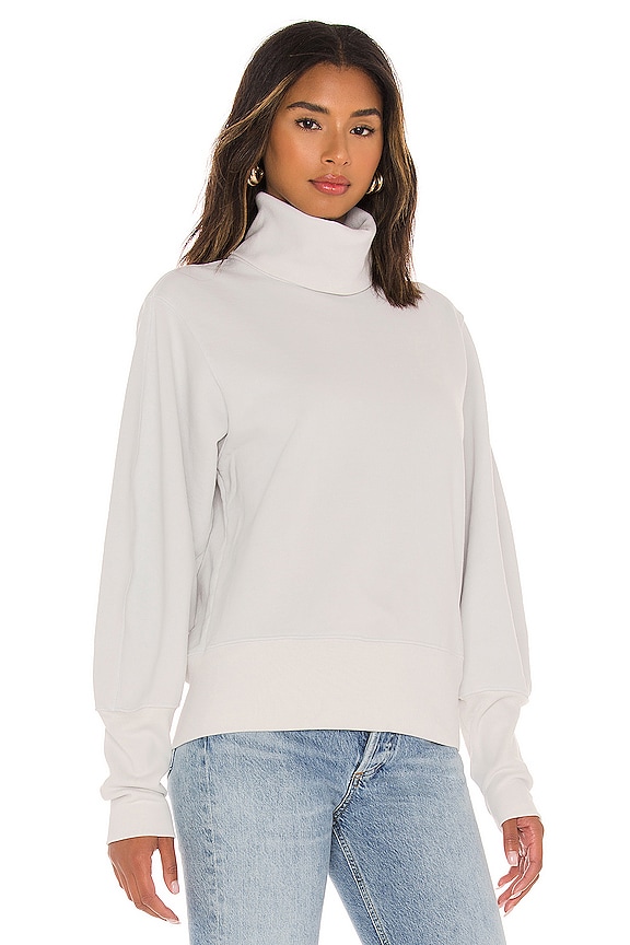 view 2 of 4 Extended Rib Sweatshirt in Paper Mache