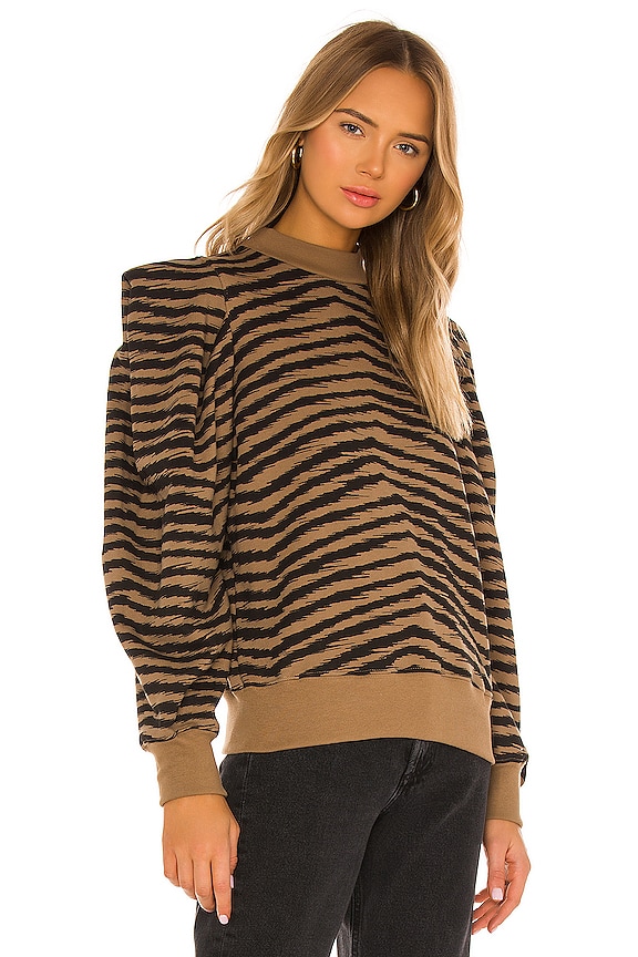 view 2 of 4 Folded Sleeve Sweatshirt in Serpentine