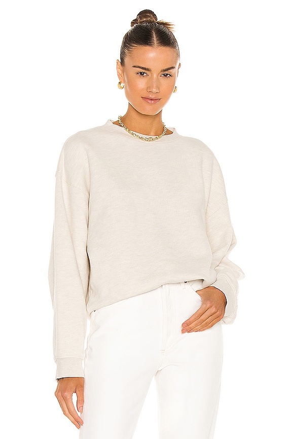 view 1 of 4 Nolan Drop Shoulder Sweatshirt in Oatmeal Heather