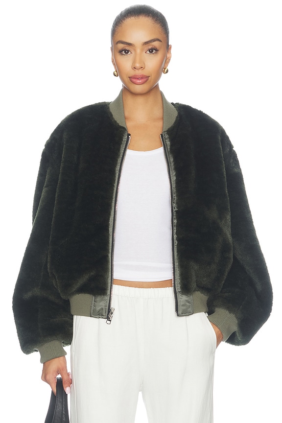 view 2 of 5 Frankie Reversible Bomber in Fern