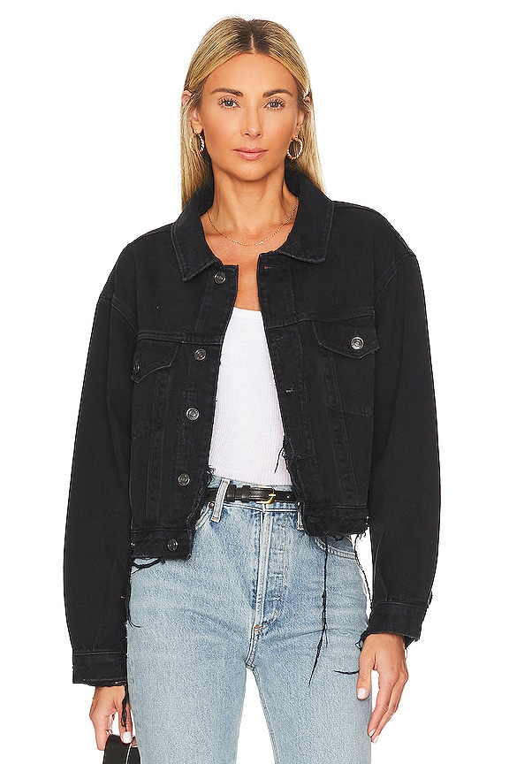 AGOLDE Shrunken Charli Jacket in Jagged | REVOLVE