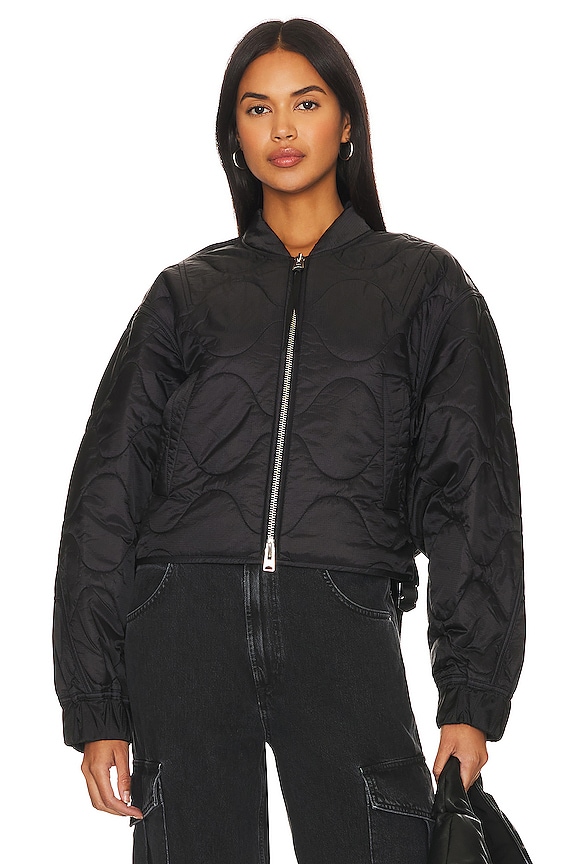 view 2 of 6 x Shoreditch Ski Club Iona Quilted Jacket in Black