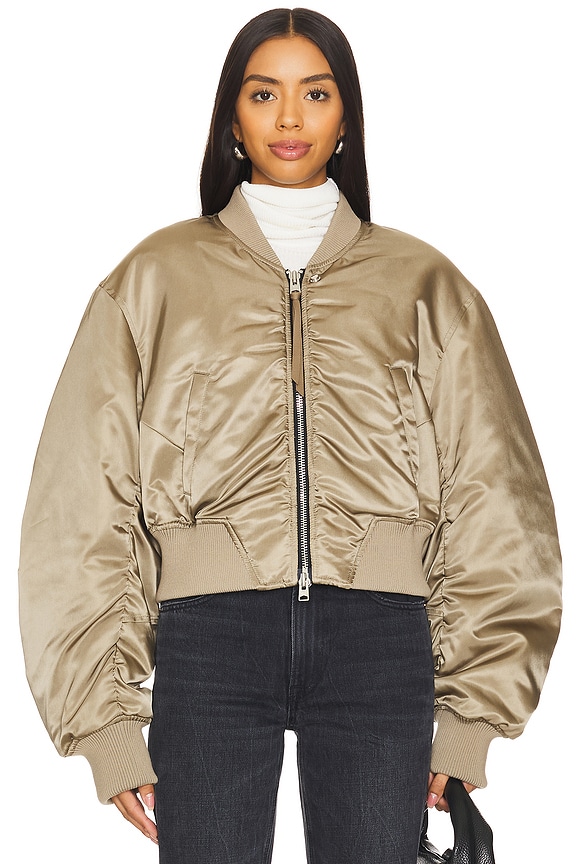 view 2 of 5 Jett Bomber Jacket in Sage