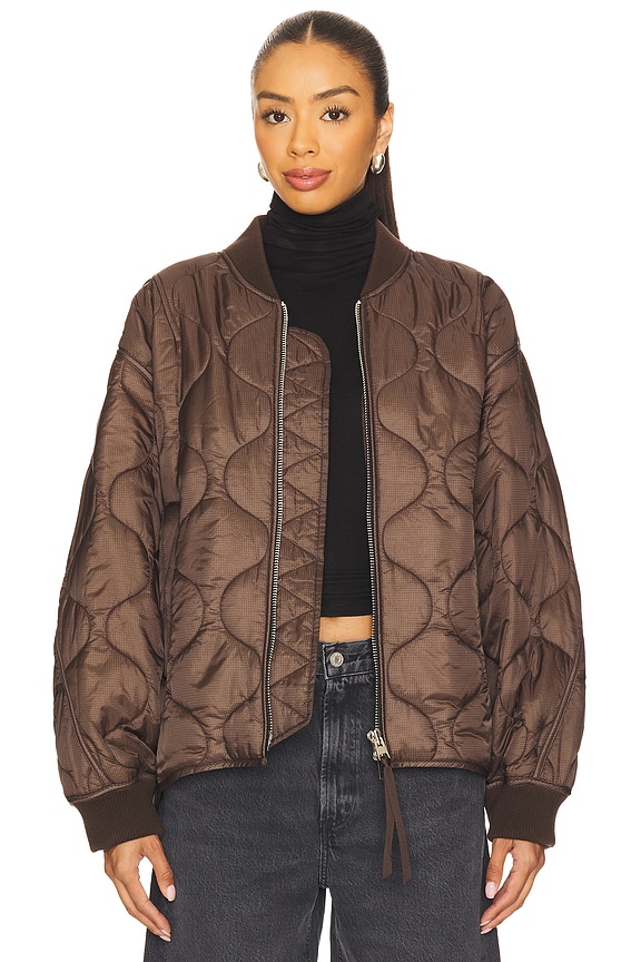 view 2 of 6 Isla Quilted Jacket in Bourbon