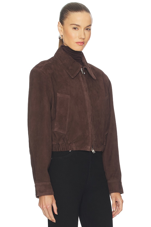 Nahlia Cropped Suede Jacket