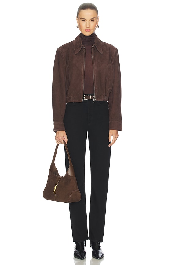 Nahlia Cropped Suede Jacket