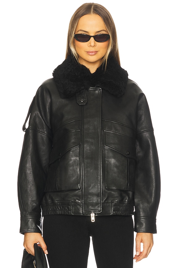 view 2 of 5 BLOUSON AVRIL in Black