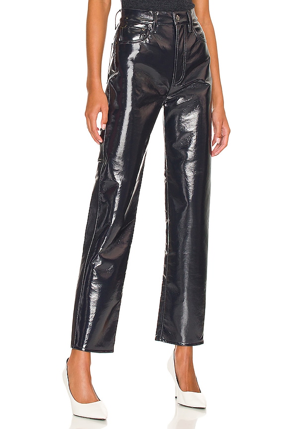 view 2 of 4 Recycled Leather 90's Pinch Waist in Shadow Patent