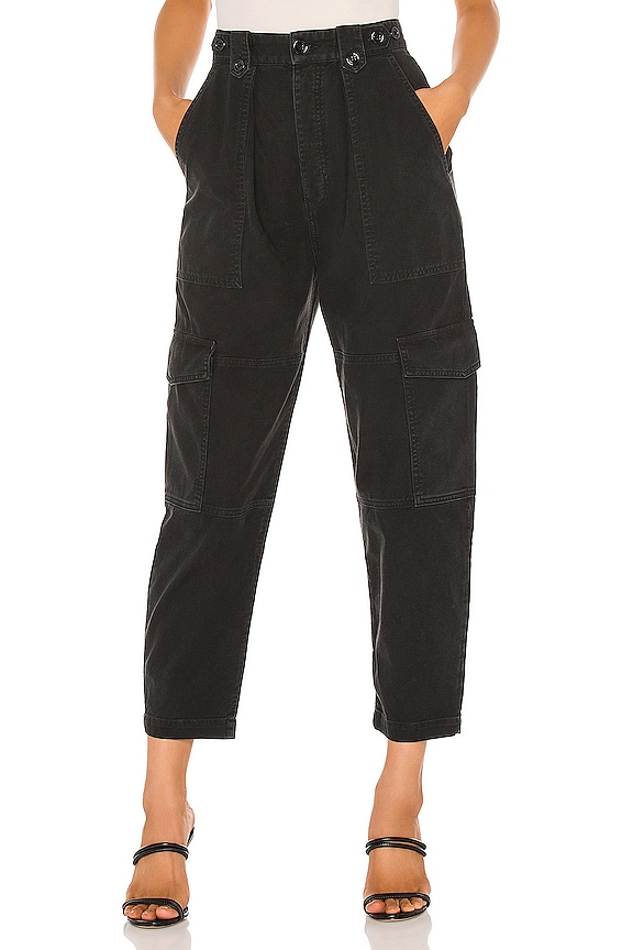 view 1 of 4 Mila Utility Pant in Washed Black