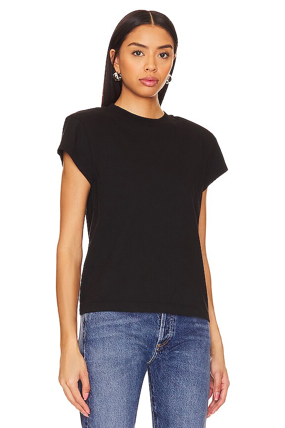 view 2 of 4 BRYCE ショルダーパッドTシャツ in Black