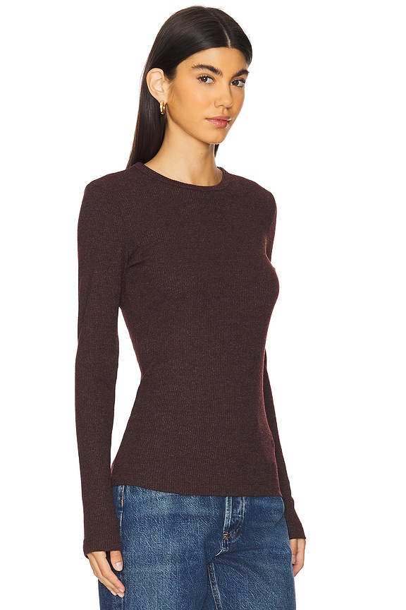 view 2 of 4 CAMISETA DE CORTE AJUSTADO DELPHI in Raisin