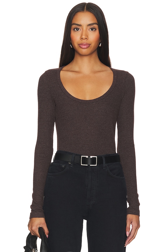 view 1 of 4 Corey Scoop Neck Tee in Fox