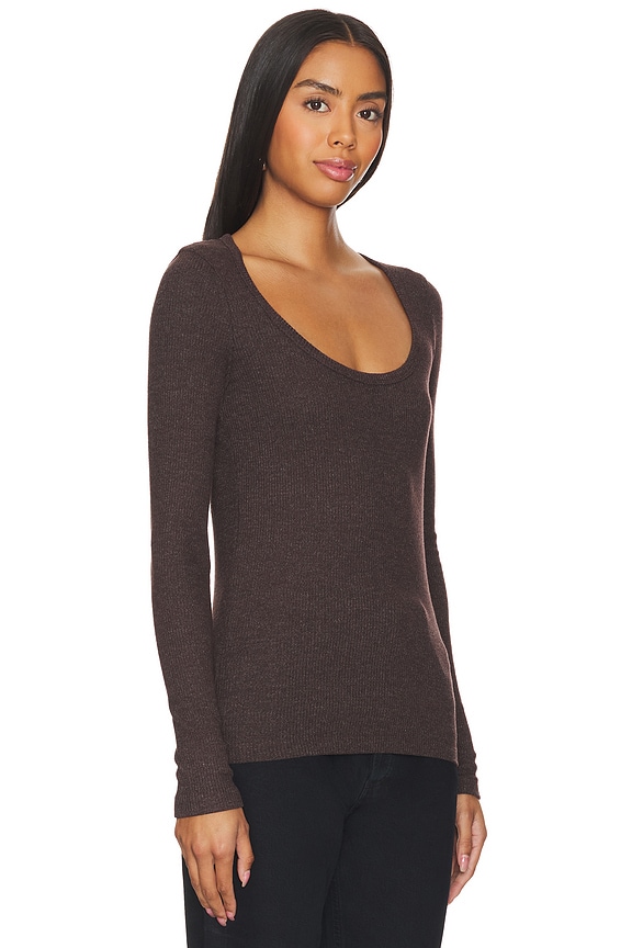 view 2 of 4 Corey Scoop Neck Tee in Fox