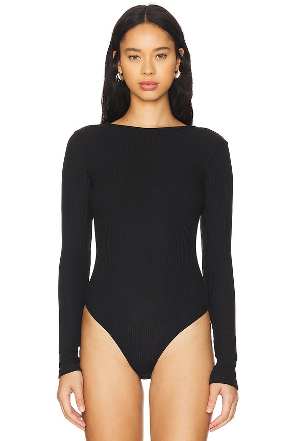 view 2 of 5 BRIDGET V백 바디수트 in Black