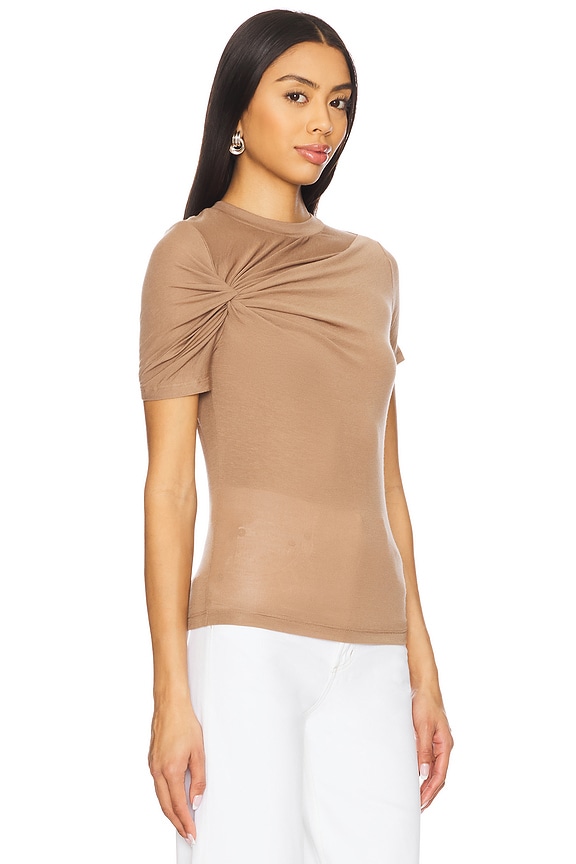 view 2 of 5 Lissa Layering Rib Tee in Moth