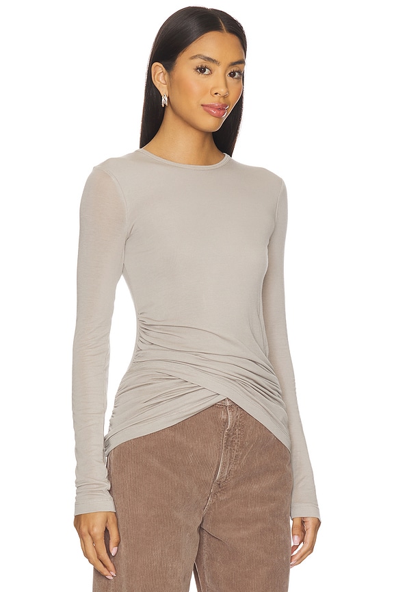 view 2 of 4 Eve Twist Tee in Dolphin