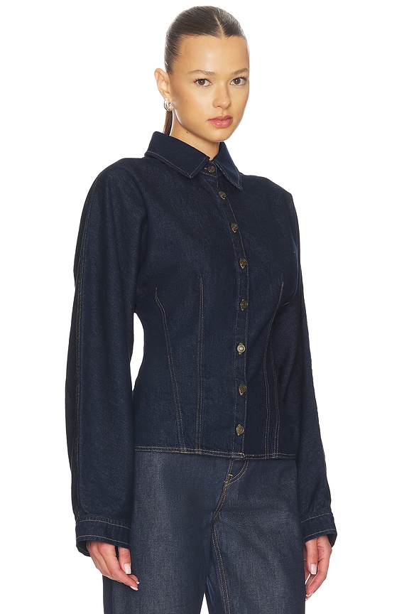 view 2 of 4 Devon Shirt in Rinse