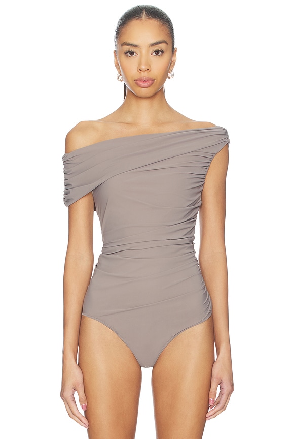 view 2 of 5 Sherilyn Bodysuit in Taupe