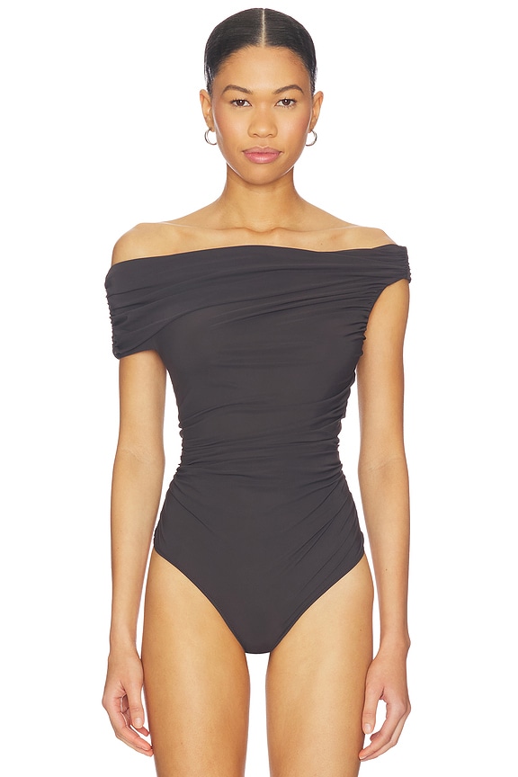 view 2 of 5 Sherilyn Bodysuit in Carob