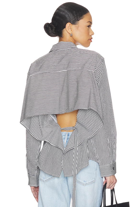 view 1 of 6 Theo Shirt in Solene Stripe