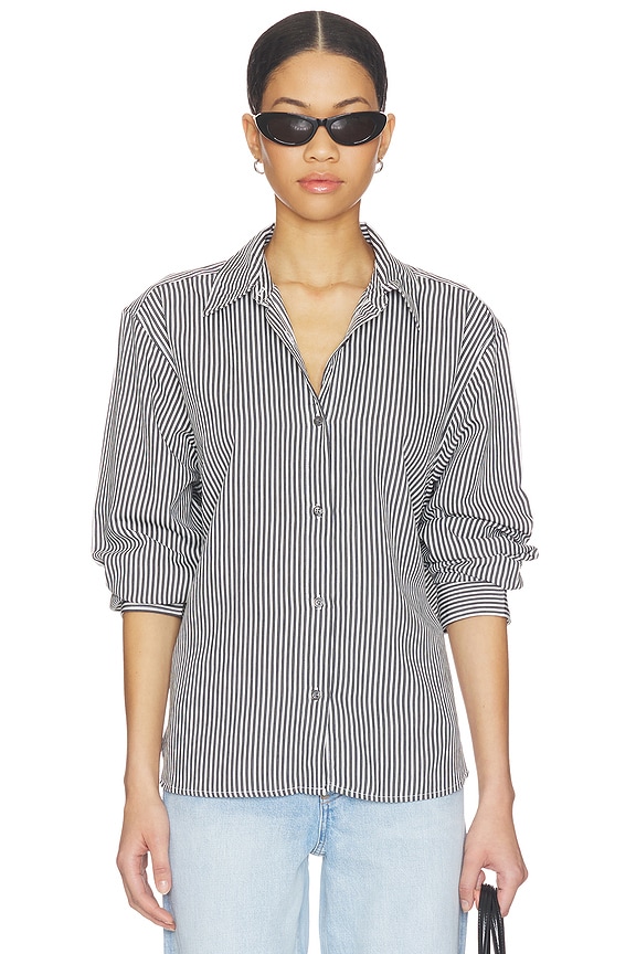view 2 of 6 Theo Shirt in Solene Stripe
